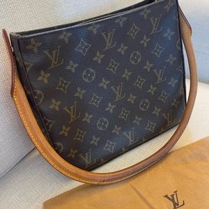 Auth Louis Vuitton Monogram Looping MM M51146 Women's Shoulder Bag